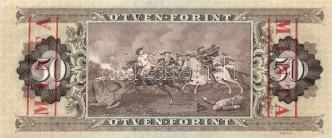 1980. 50Ft "D 000 000149" "MINTA" perforációval és felülnyomással T:I