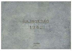 Berán Lajos (1882-1943) 1942. "Országos Magyar Lövész Szövetség" ezüstözött Br plakett (70...