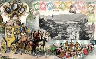 Gmund with Bavarian stamps and postal carriage (EB)