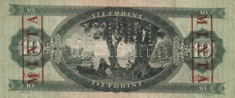 1947. 10Ft "MINTA" perforációval és felülnyomással A + számozás  T:III