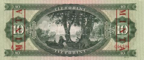 1960. 10Ft "MINTA" perforációval és felülnyomással, A + számozás T:I