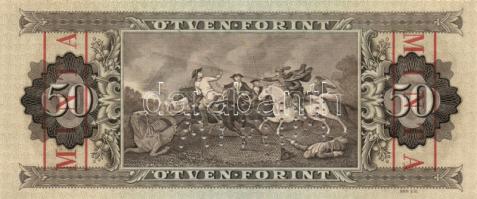 1965. 50Ft "MINTA" perforációval és felülnyomással "D 086" T:I