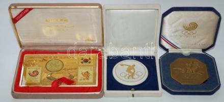 Olimpiai plakettek gyűjteménye. 19 db ritka plakett Berlintől Pekingig, benne ritkaságok, Berlin rés...