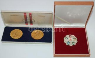 Olimpiai plakettek gyűjteménye. 19 db ritka plakett Berlintől Pekingig, benne ritkaságok, Berlin rés...