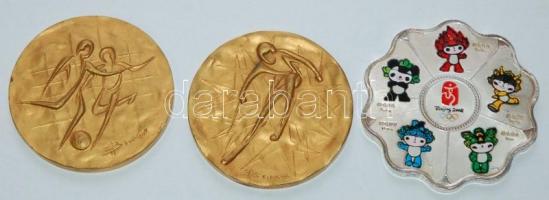 Olimpiai plakettek gyűjteménye. 19 db ritka plakett Berlintől Pekingig, benne ritkaságok, Berlin rés...