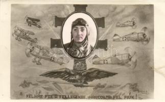 Military WWII Hungarian airforce propaganda s: Tóth D.