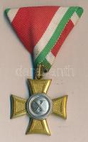 1923. Legénységi Szolgálati Jel II. Osztálya 6 év szolgálat után mellszalaggal T:2- Hungary 1923. Service Medal, bronze cross II. class with ribbon C:VF