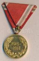 Bulgária 1933. Háborús emlékmedál "1915-1918" mellszalaggal T:2
Bulgaria 1933. Commemorati...