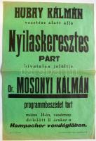 1944 Nyilaskeresztes Párt választási plakát / 1944 Arrow-cross party poster 32x48 cm
