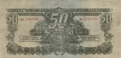 1944. "Vöröshadsereg Parancsnoksága" 1P + 2P + 5P + 50P + 1984-1992. 100Ft (3x) T:II,III