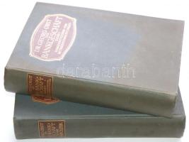 Dr. Georg Obst: Das Bankgeschäft I-II. Leipzig, 1914, Carl Ernst Poeschel. Kiadói egészvászon kötésben, szép állapotban. Az egyik köteten a kötés részben elszíneződött, mindkét könyv elején ceruzás beírások találhatók / In linen binding, on one of the books partly discoloured. There are pencil notes in both volumes on the fly sheet and title page. Otherwise in flawless condition
