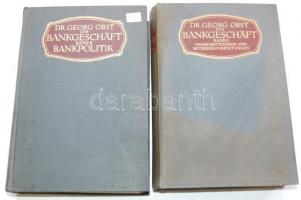 Dr. Georg Obst: Das Bankgeschäft I-II. Leipzig, 1914, Carl Ernst Poeschel. Kiadói egészvászon kötésb...