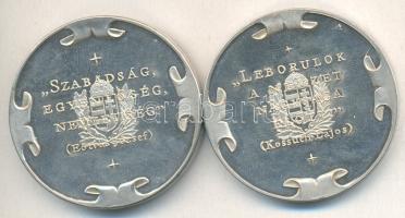 Bozó Gyula (1913-2004) DN. "Kossuth Lajos / A Leghívebb Magyar" ezüstözött fém emlékérem (...