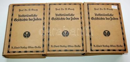 Heinrich Graetz: Volkstümliche Geschichte der Juden in drei Bänden, vol. I-III, 6. Aufl. Wien-Berlin...