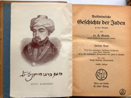 Heinrich Graetz: Volkstümliche Geschichte der Juden in drei Bänden, vol. I-III, 6. Aufl. Wien-Berlin...