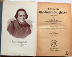 Heinrich Graetz: Volkstümliche Geschichte der Juden in drei Bänden, vol. I-III, 6. Aufl. Wien-Berlin...