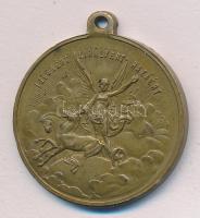 1898. "1848-1898 Szabadságharcunk Dicső Emlékére" Br emlékérem T:2 ph