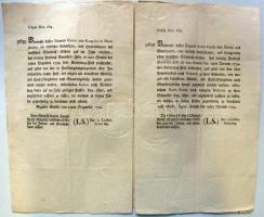 1795 Helytartótanácsi leírat Lipót nádor saját kezű aláírásával. Sok érdekes ügy: török közlemények ...