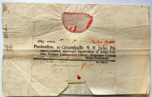 1795 Helytartótanácsi leírat Lipót nádor saját kezű aláírásával. Sok érdekes ügy: török közlemények ...