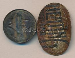 1926. Nemzeti Cserkész Nagytábor" Br kitűző T:2-(tű letört + 1931. "Magyar Cserkész Szövet...