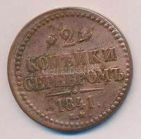 Oroszország 1841EM. 2k Cu T:3 Russia 1841EM 2 Kopeks Cu C:F