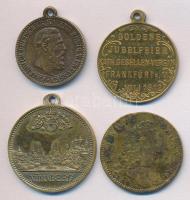 Németország 1800-1900-as évek 4db klf Br medál, közte "Adolf Kolping" + "Friedrich&qu...