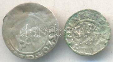 2db középkori Ag pénz, egyik Lengyelország 1520. 1/2Gr Ag, másik azonosítatlan T:3 Two mediavel Ag coins, Poland 1520. 1/2 Grossi Ag, the other one is unidentified C:F