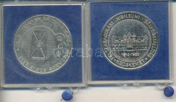 1985. "MÉE - Felszabadulási Jubileumi Bélyegkiállítás, Kecskemét" ffém emlékérem (2x) T:BU Mindkettő ÁPV plombált plasztiktokban (egyik tok sérült)!
