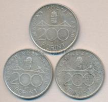 1994. 200Ft Ag "Deák" (3x) T:2