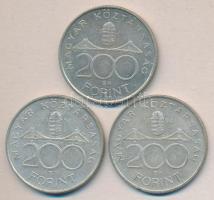 1994. 200Ft Ag "Deák" (3x) T:2