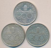 1994. 200Ft Ag "Deák" (3x) T:2