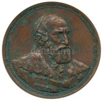 Lóránfi Antal (1856-1927) 1885. "A Szabadelvű Párt Tisza Kálmán miniszterelnökségének 10. évfordulójára" Br emlékérem (70mm) T:2 /  1885. 10th anniversary of Kálmán Tisza the Prime Minister of the Kingdom of Hungary Br medallion. Sign.: Antal Lóránfi (70mm) C:XF