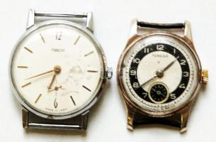 cca 1970 2db Pobeda férfi karóra szíj nélkül, az egyik nem jár / USSR male wristwatches, one does not work