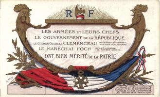 French national flag, propaganda, litho s: A. Danis (EK)