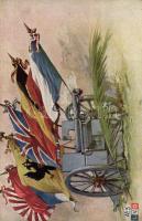 Military WWI Entente propaganda, flags