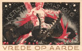 Peace propaganda, Military WWI, Christmas, 1916