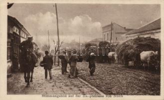 Nis main street, cavalryman