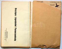 1936 Légoltalmi utasítás. Orsz. Légvédelmi parancsnokság kiadványa + 14 melléklet.  / Air defence ma...