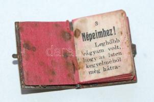 1914 Ferenc József beszéde Népeimhez címmel azt I. világháború kitörésének előestéjén minikönyv form...