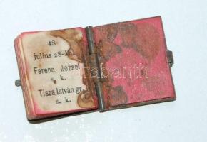 1914 Ferenc József beszéde Népeimhez címmel azt I. világháború kitörésének előestéjén minikönyv form...