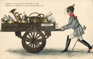 French military humour, Wilhelm II, artist signed