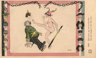 French propaganda, Military WWI, humour, The last laugh is the fine one