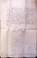 cca 1794-1820 A Gammel család irat hagyatéka, közte I. Ferenc nevében kiállított viaszpecsétes okmán...