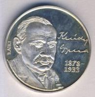 Rajki László (1939-) 1988. "MÉE / Krúdy Gyula" Ag emlékérem (42,5mm/36g) T:PP