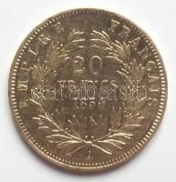 Franciaország/Második Császárság 1854A 20Fr Au 6,4516g "III. Napóleon" T:2-
France/Second ...