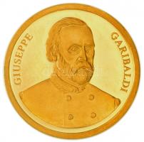 Olaszország DN ECU / Giuseppe Garibaldi Au(0.585) emlékérem (3.1g/20mm) T:PP Italy ND ECU / Giuseppe Garibaldi Au(0.585) medallion (3.1g/20mm) C:PP