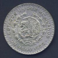 Mexikó 1966. 1P Ag "Függetlenség" T:3 Mexico 1966. 1 Peso Ag "Independence" T:F