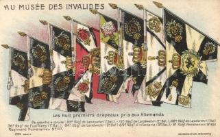 French propaganda, The first seven flags taken from the German army