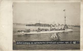 SMS Saida after Otranto battle 1917, photo