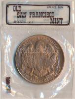 Amerikai Egyesült Államok 1973. San Francisco Pénzverde aranyozott Br emlékérem(38mm) eredeti csomagolásban T:1 USA 1973. San Francisco Mint Br medallion (38mm) in original pack C:Unc